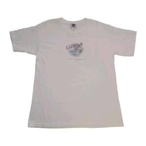 VTG Disney Cruise Line Castaway Cay Bahamas Message In Bottle Fun Shirt Size L